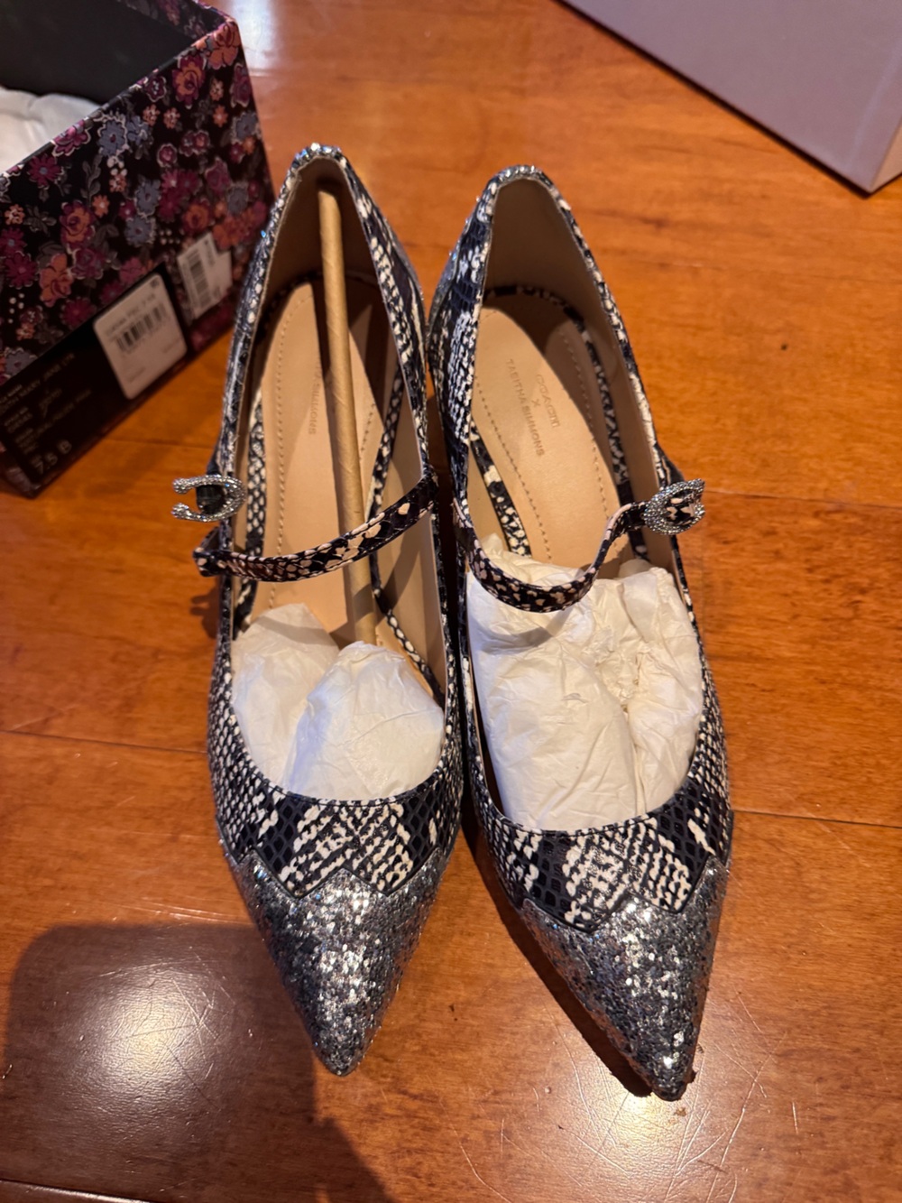 Coach X Tabitha Simmons Edith Kitten Heel size 7.5